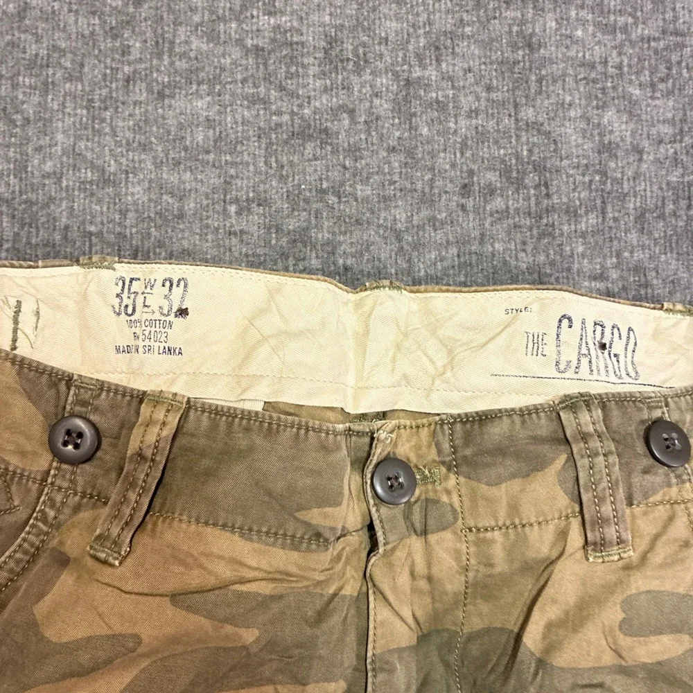 Vintage Gap Paratrooper Pants Mens 35x32 Camo 2009 Military Style Loose Straight - Picture 3 of 13